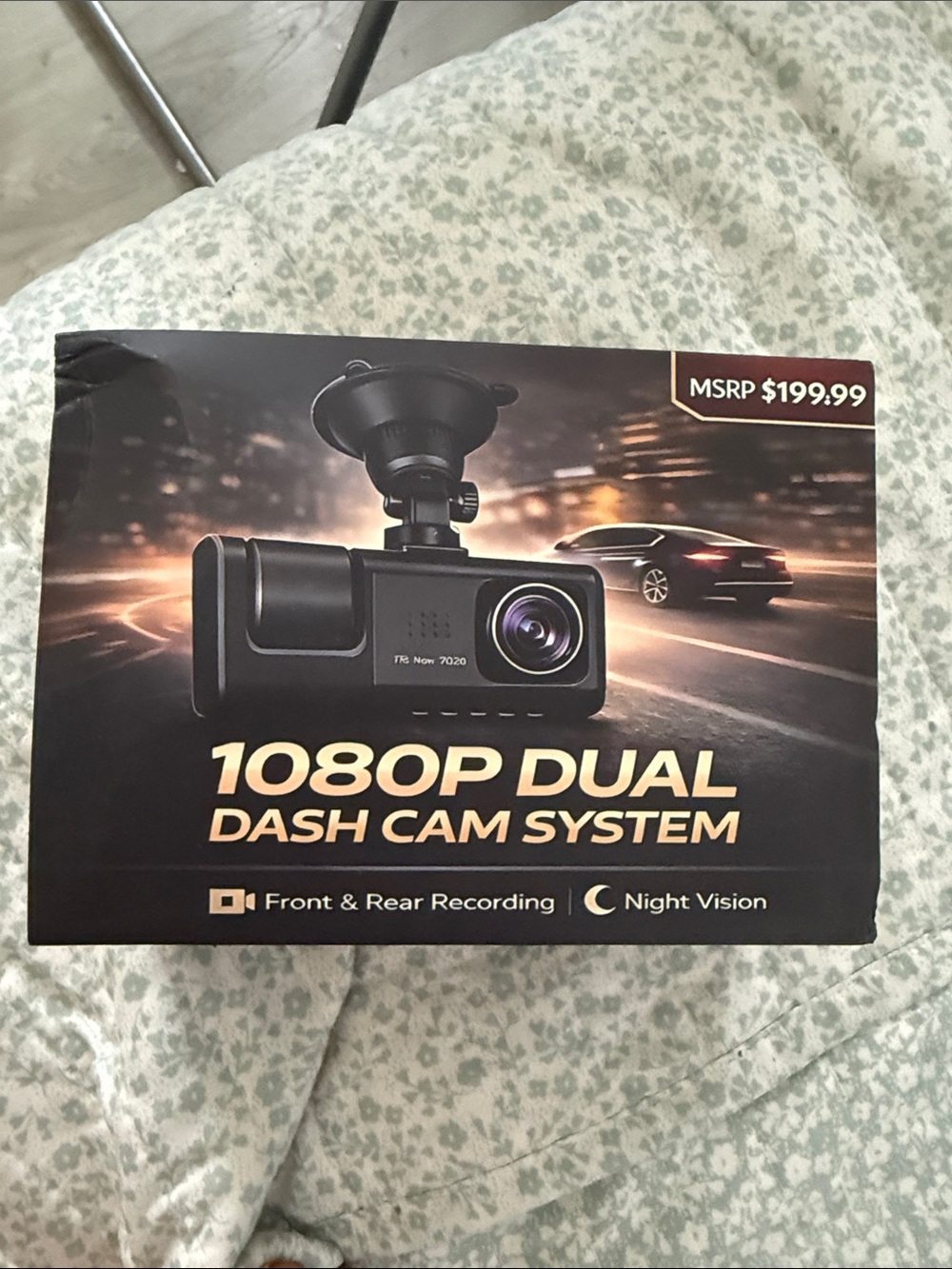 Dual 1080P Dash Cam System in Black – Front & Rear Recording